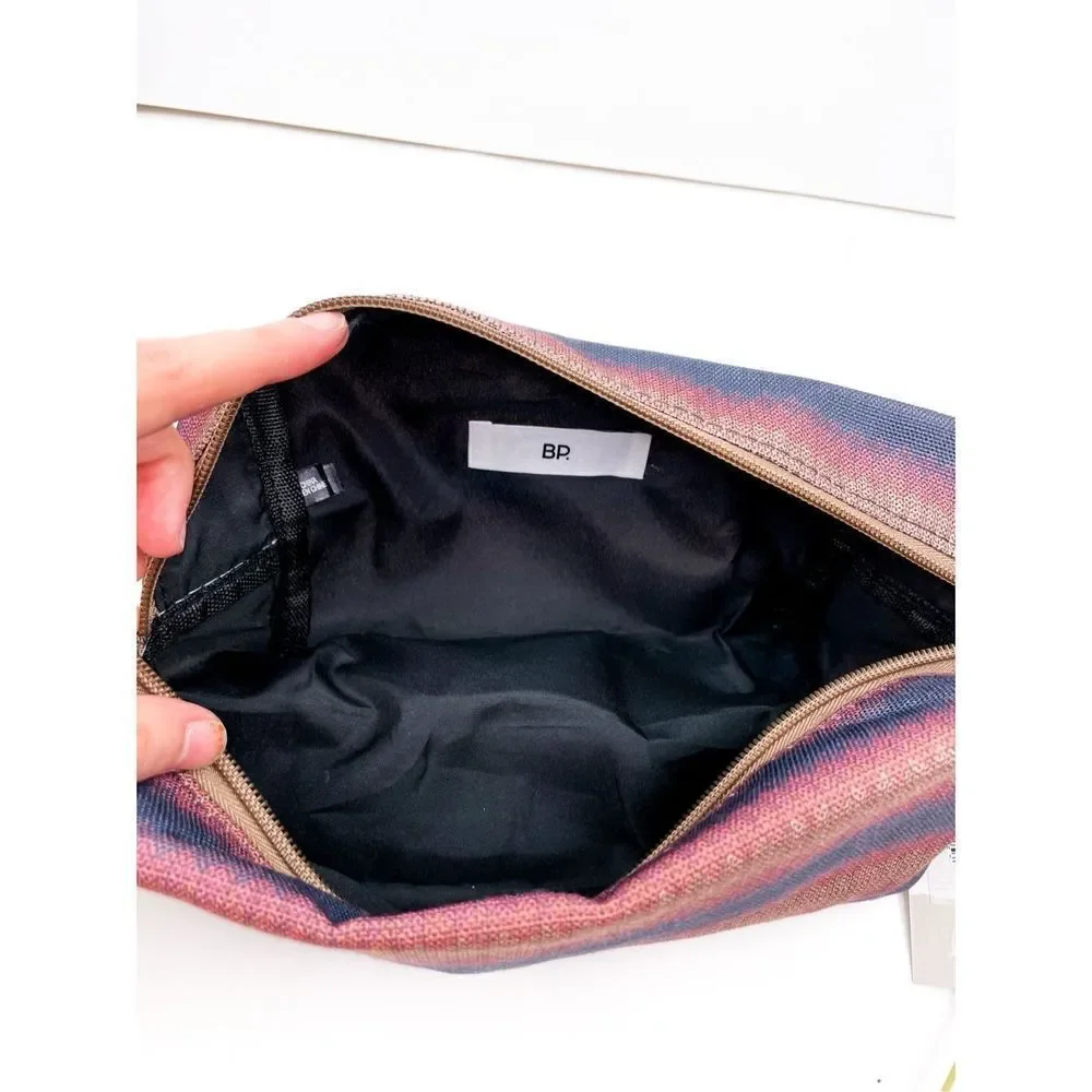 NWT BP. Loaf Canvas Pouch in Blue- Pink Multi at Nordstrom‎